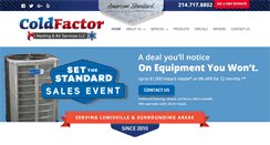 Desktop Screenshot of coldfactor.com